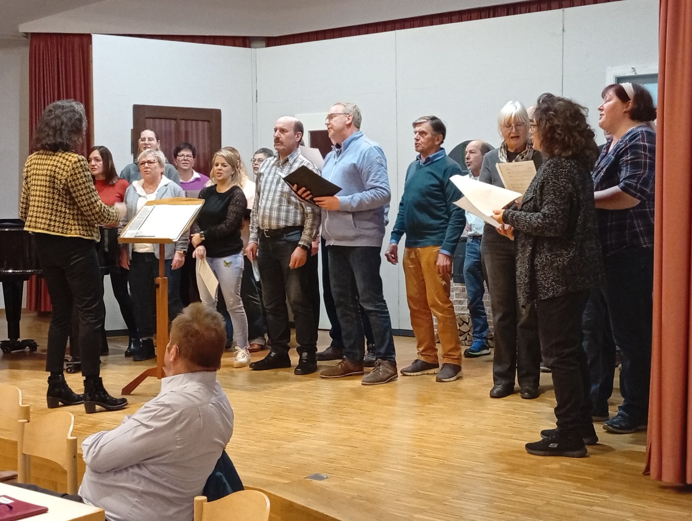 Der Chor Joy of Music sang zum Abschluss der Mitgliederversammlung.